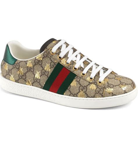 celebrity gucci ace sneakers|Gucci ace sneakers nordstrom.